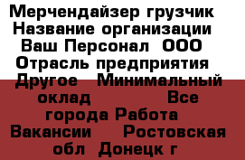 Мерчендайзер-грузчик › Название организации ­ Ваш Персонал, ООО › Отрасль предприятия ­ Другое › Минимальный оклад ­ 40 000 - Все города Работа » Вакансии   . Ростовская обл.,Донецк г.